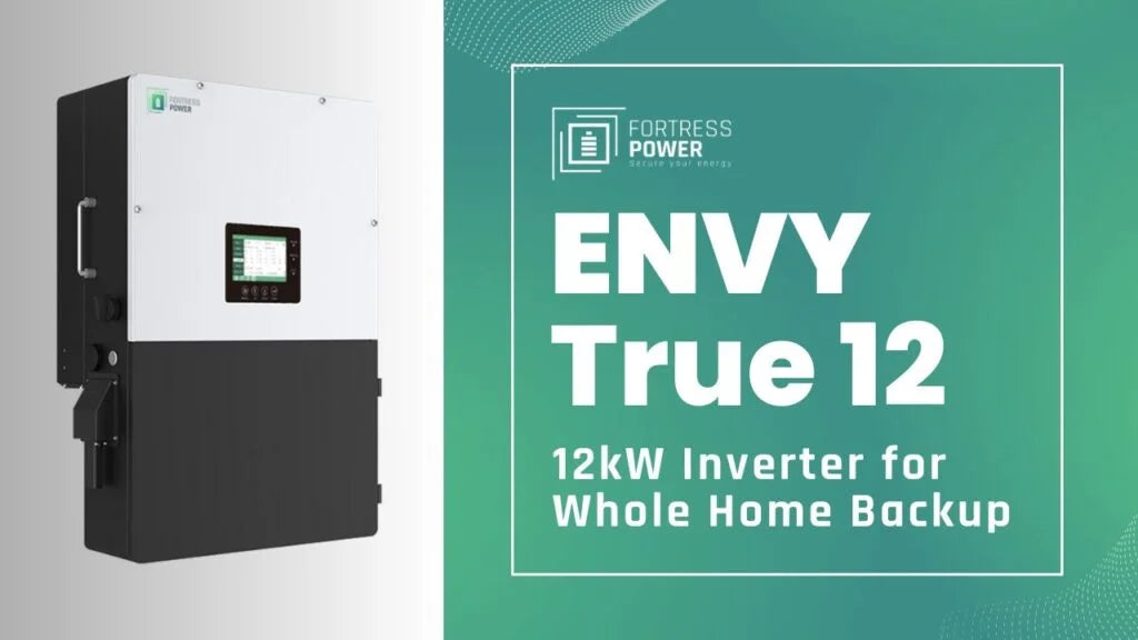 Fortress Power - Envy 12 kW, Whole Home Solar Hybrid Inverter